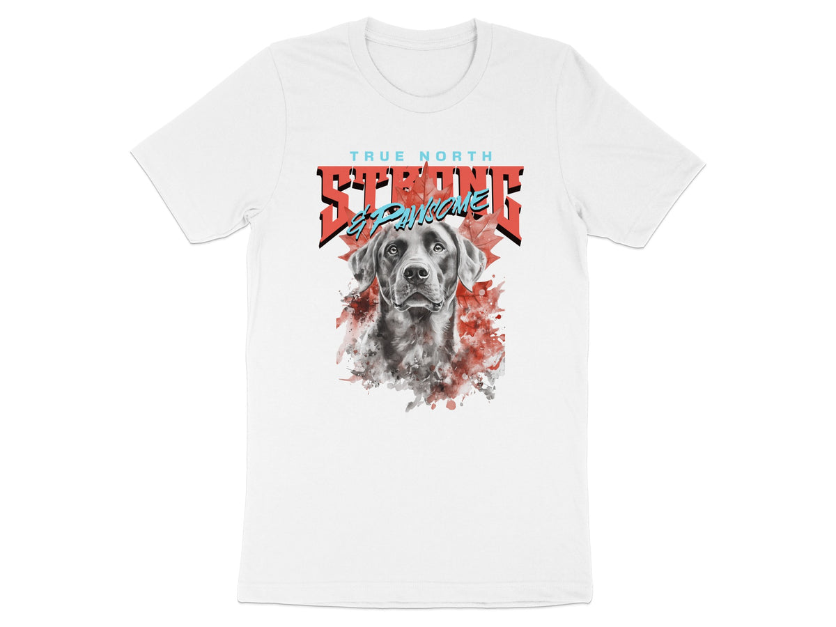 True North Strong Dog Art Graphic T-shirt product type