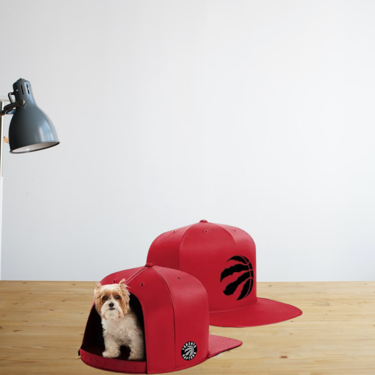 NBA Raptors Cap Shaped Pet Bed