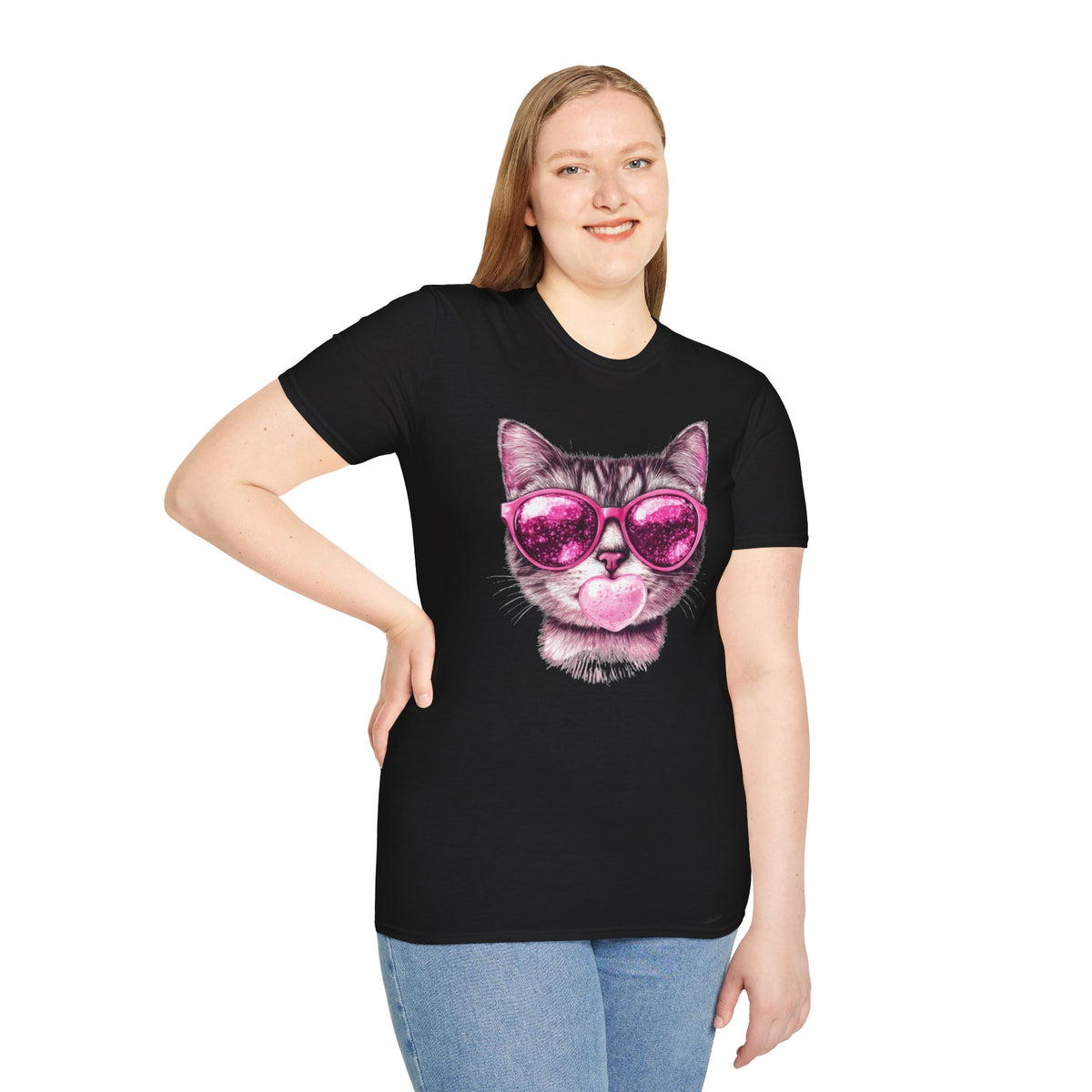 Preppy Cat Softstyle T-Shirt