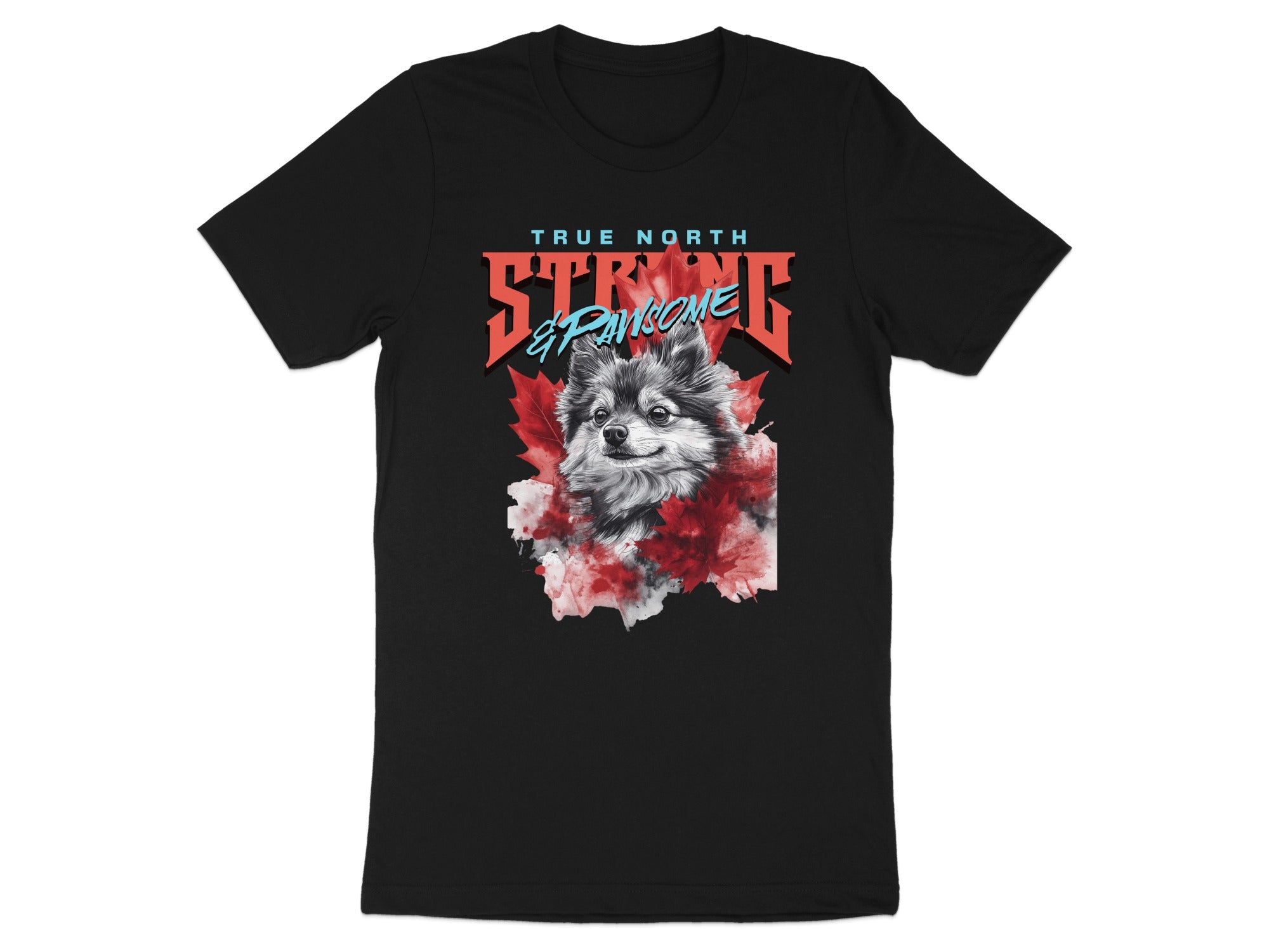 True North Strong and Pawsome Graphic T-shirt product