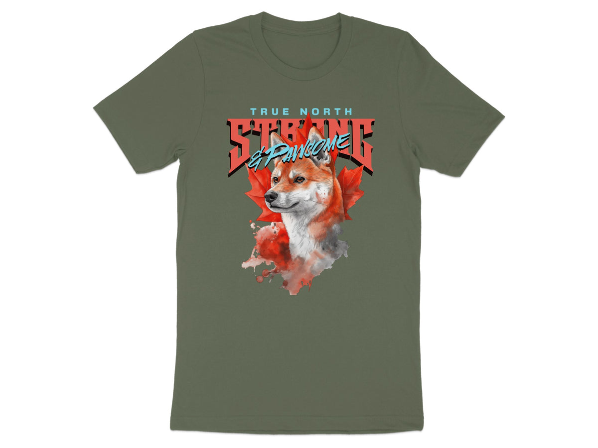 True North Strong and Free Dog Graphic T-Shirt product