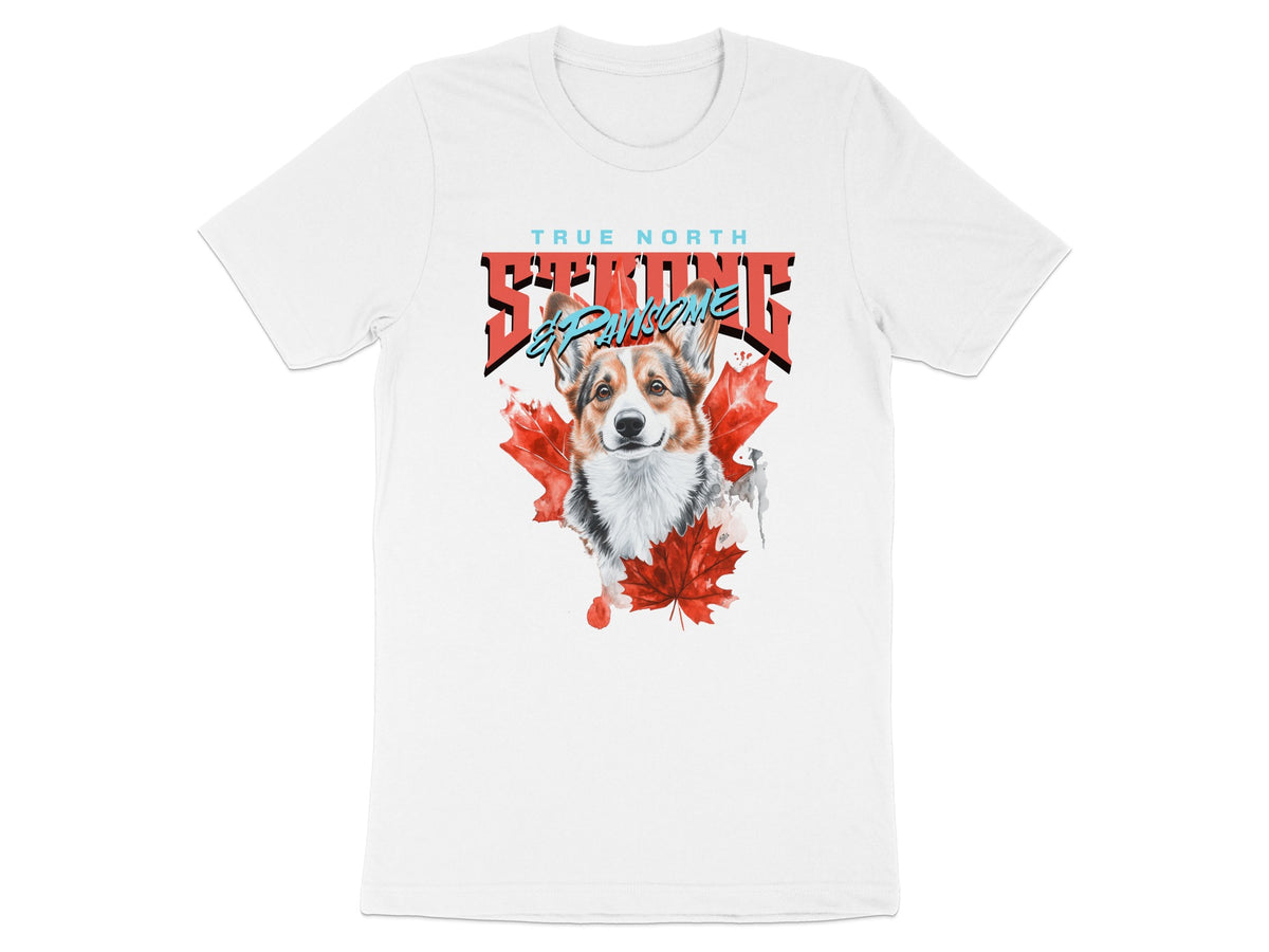 True North Strong Corgi and Maple Leaf shirt product