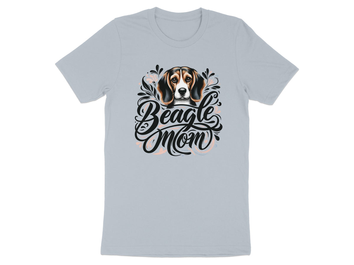 Light blue t-shirt with Beagle Mom text and a Beagle dog illustration.