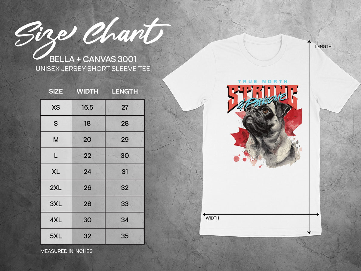 True North Strong and Free Pug Short Sleeve Tee product