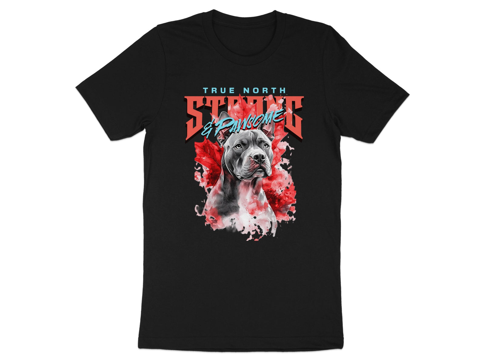 True North Strong and Pawsome Graphic T-Shirt product