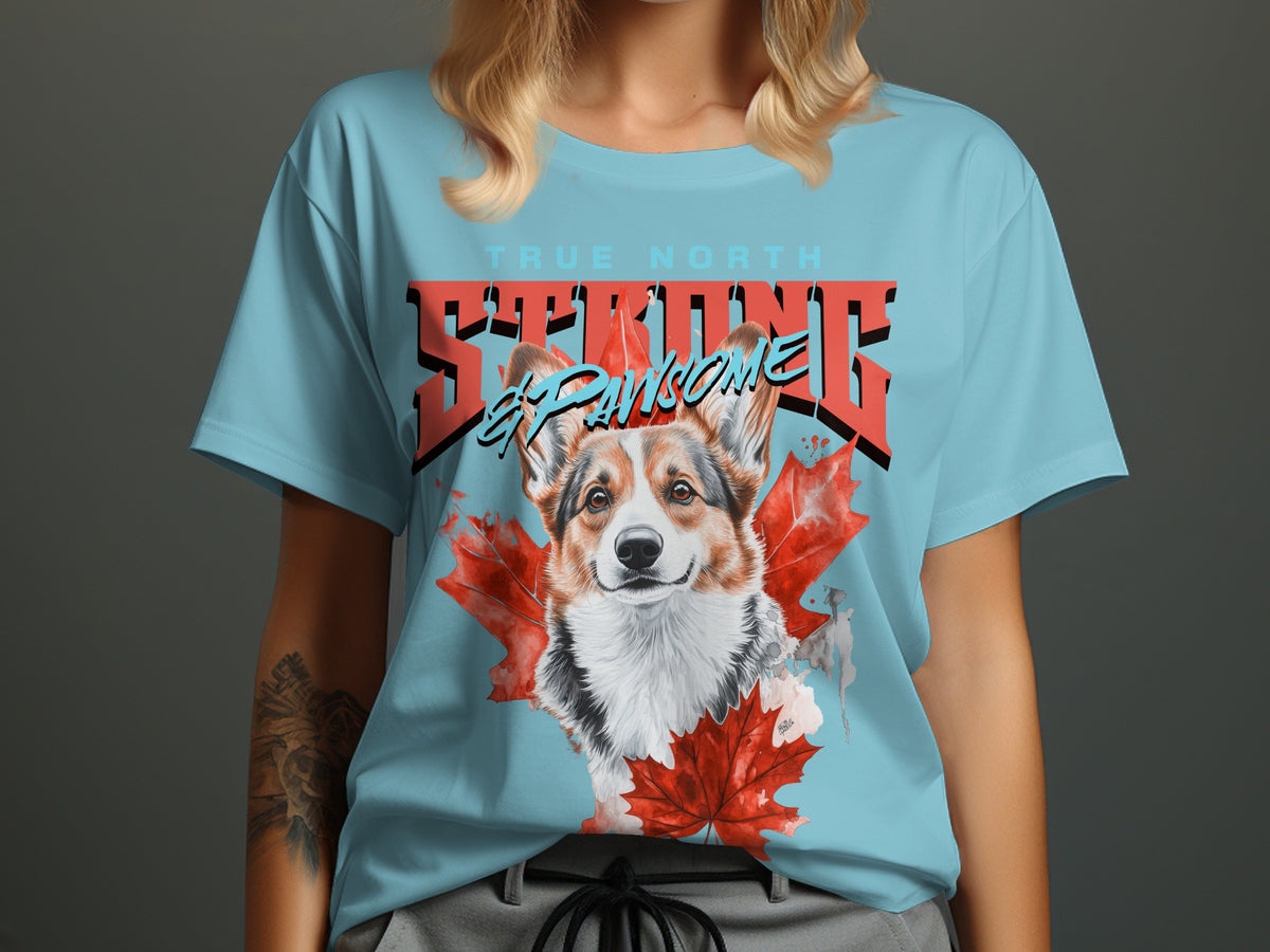 True North Strong Canadian Corgi T-Shirt product type
