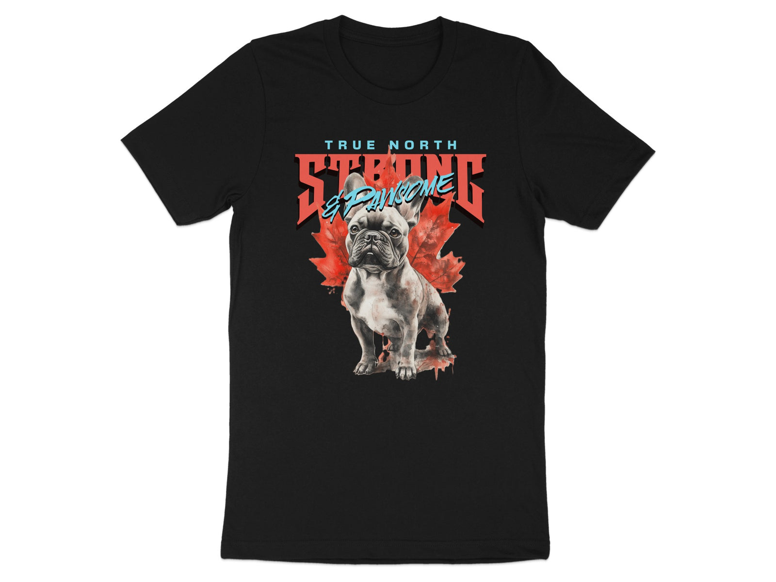 True North Strong and Awesome Bulldog T-Shirt product