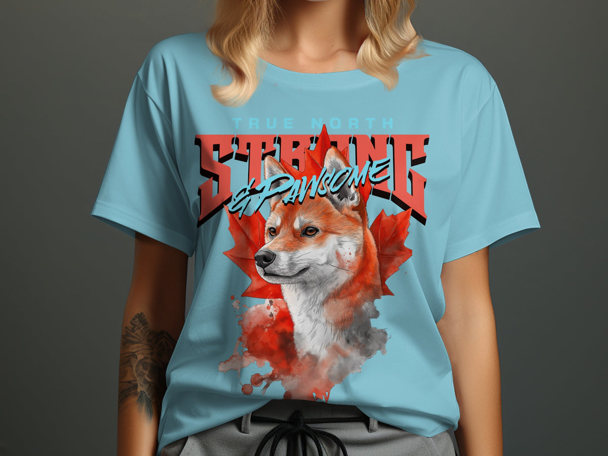 True North Strong and Awesome Fox Graphic Tee product