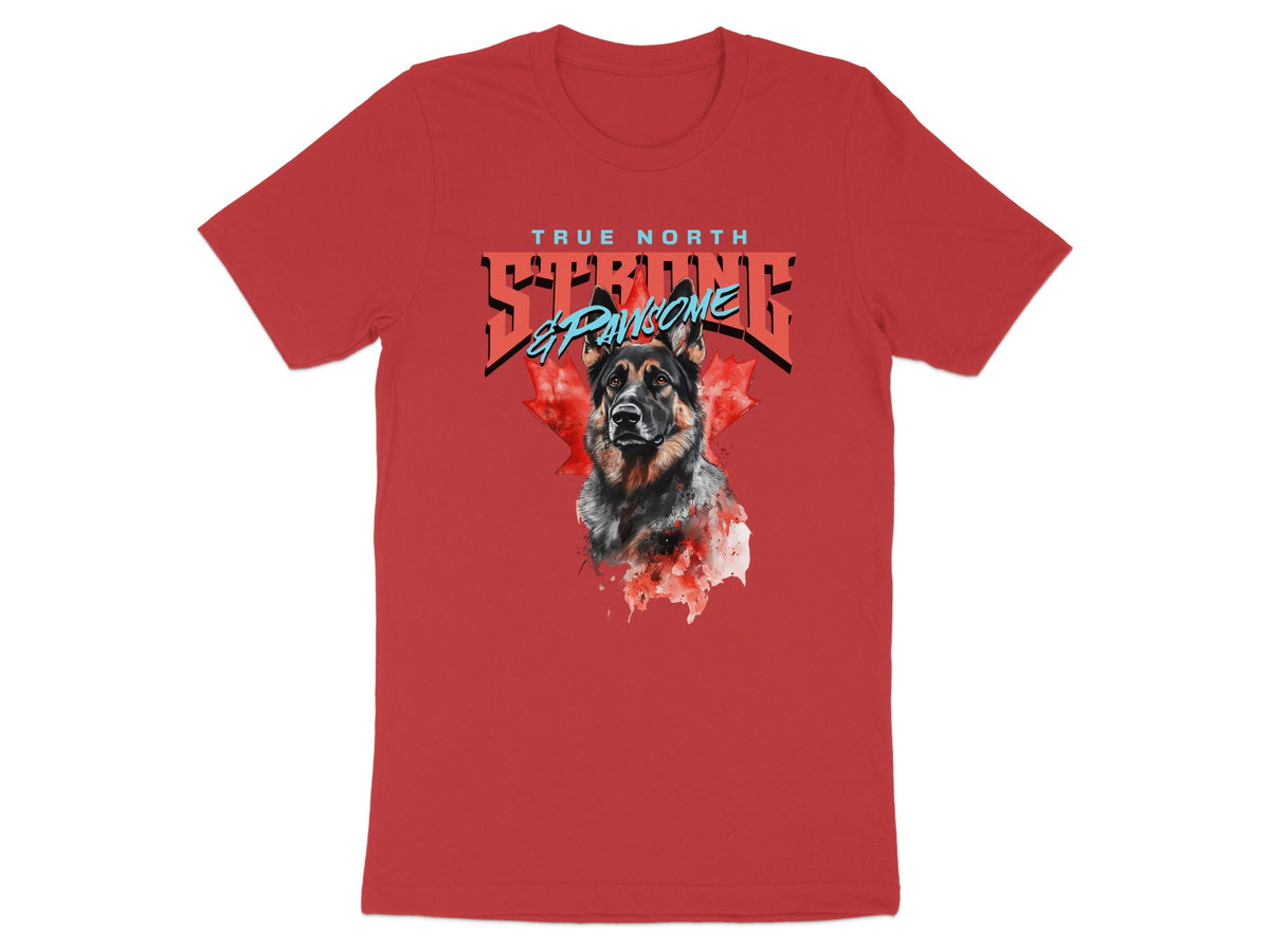 True North Strong and Free Dog Graphic T-Shirt Product