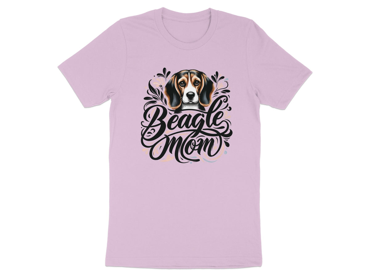 T-shirt with "Beagle Mom" text and a Beagle dog portrait design.