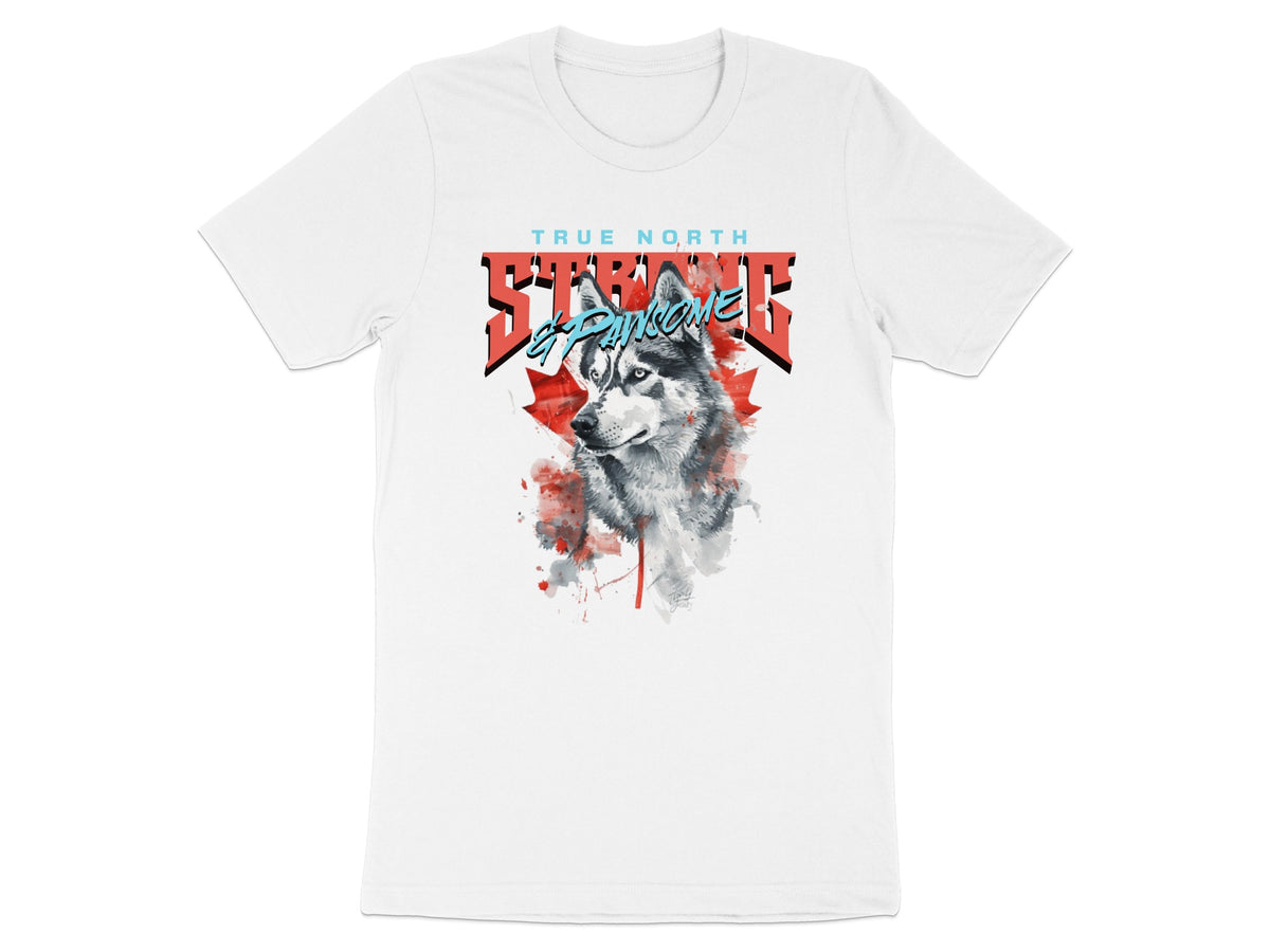 True North Strong and Awesome Wolf T-Shirt product type