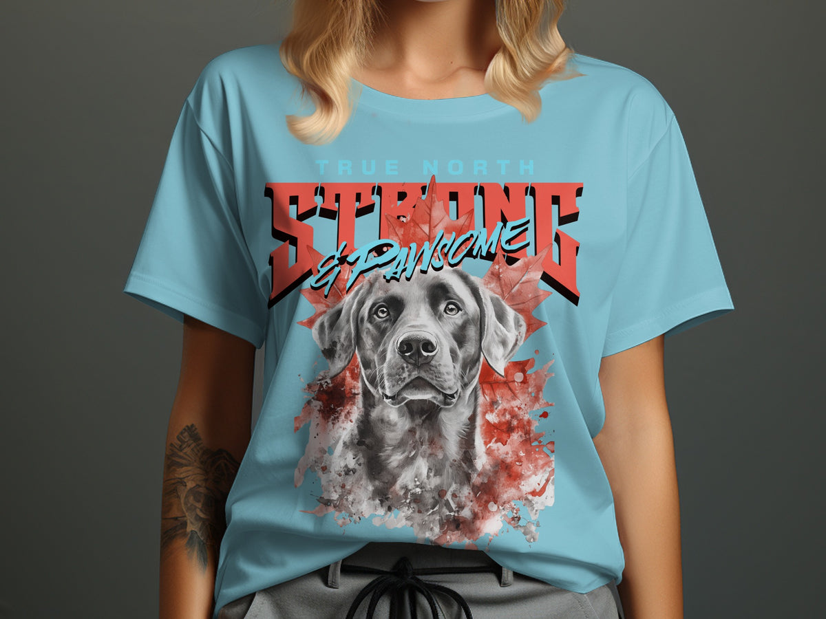 True North Strong and Pawsome Graphic T-Shirt product