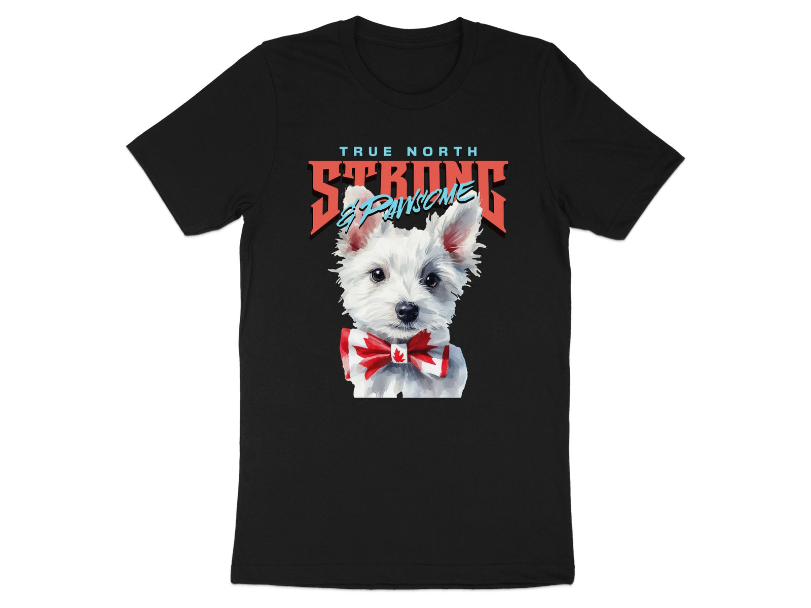 True North Strong and Awesome Dog Shirt product type
