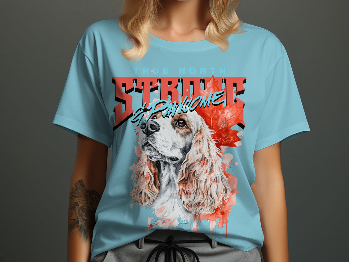 Vintage Style Dog Print Casual Graphic Tee product type