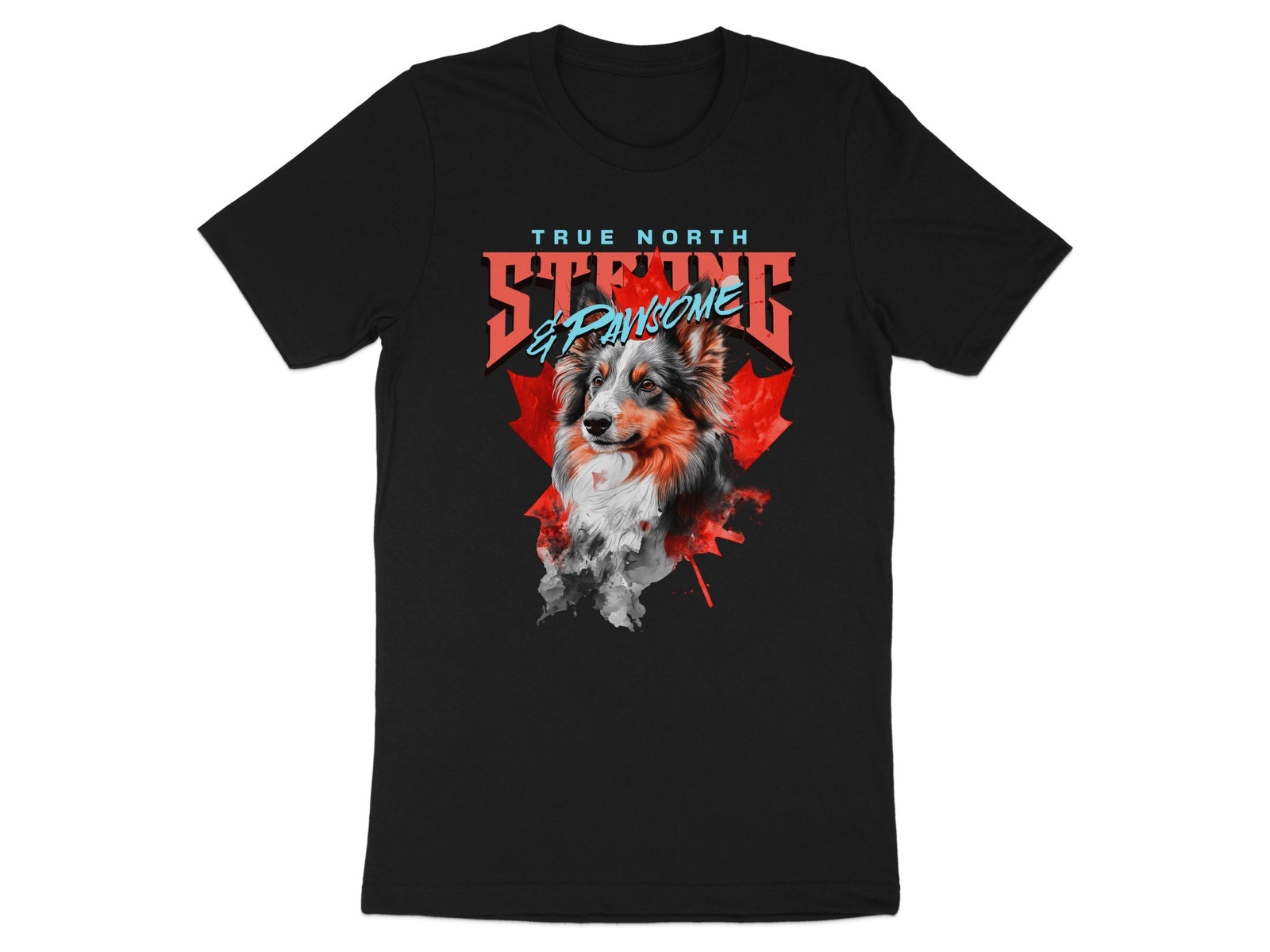 True North Strong and Pawsome Graphic T-Shirt product