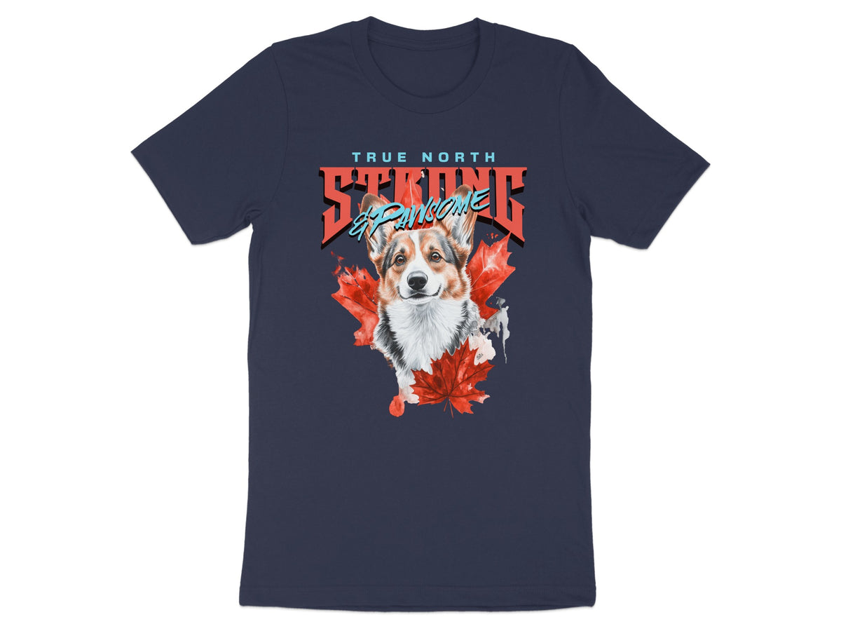 True North Strong and Free Corgi Design T-shirt product
