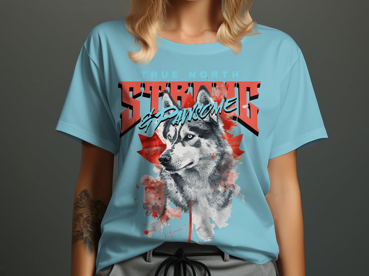 True North Strong and Awesome Graphic T-Shirt product