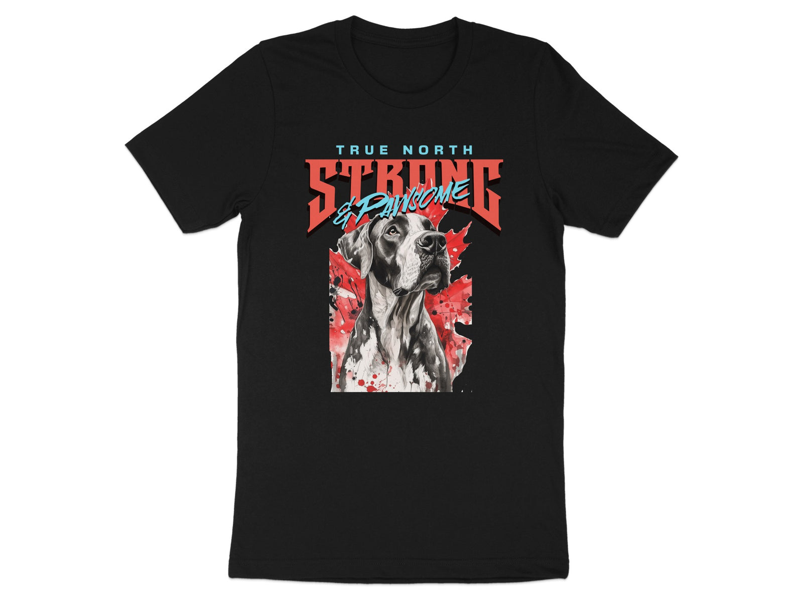 True North Strong and Pawsome Graphic T-Shirt product