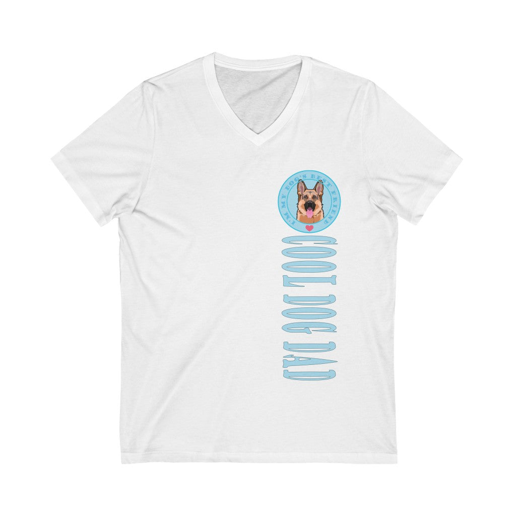 Cool Dog Dad, I'm My Dog's Best Friend, Love German Shepherd Graphic V-Neck T-Shirt