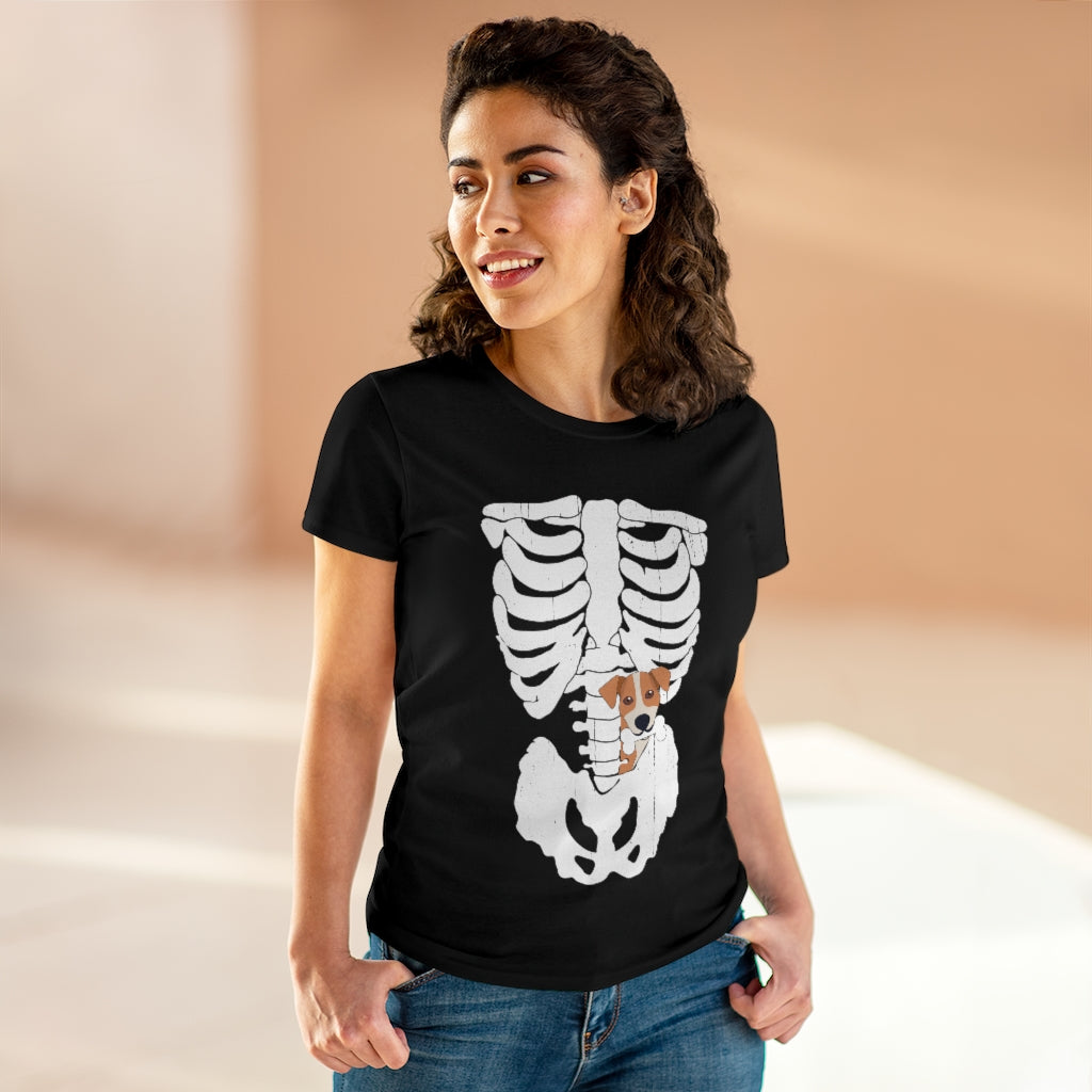Never Get Between a Dog and a Bone - Funny Cute Dog Skeleton Halloween T-Shirt