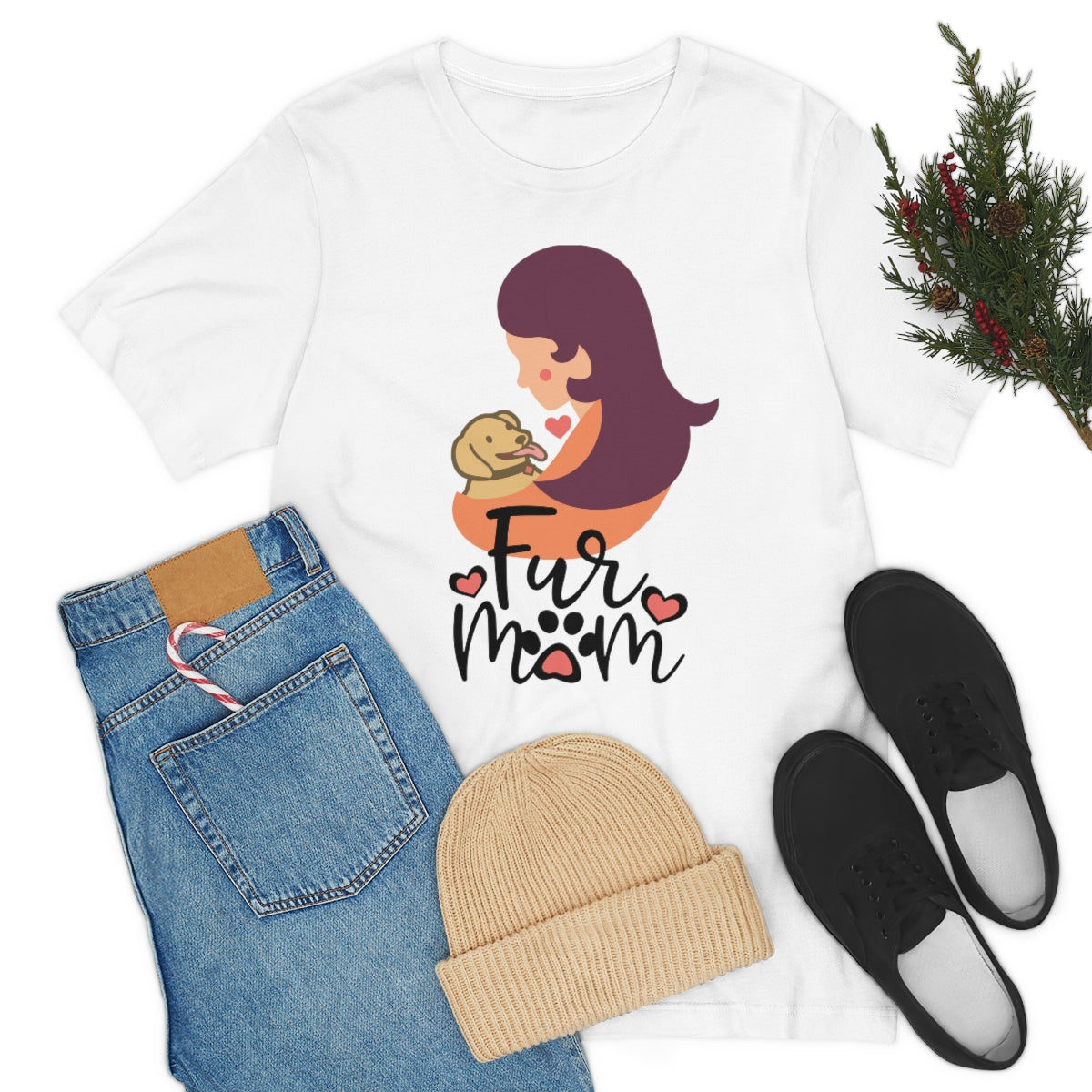 Fur Mom T-Shirt For Those That Love Their Furry Kid!