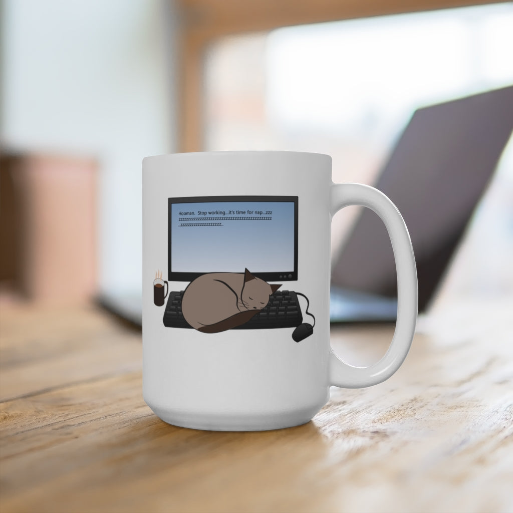 sleeping cat on keyboard