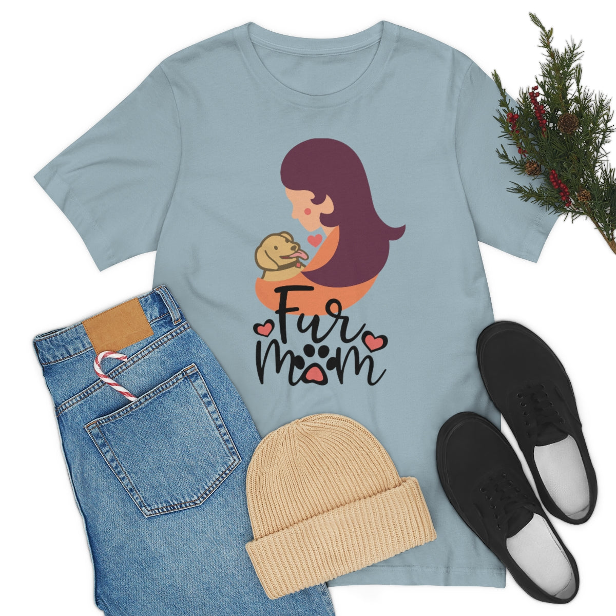 Fur Mom T-Shirt For Those That Love Their Furry Kid!