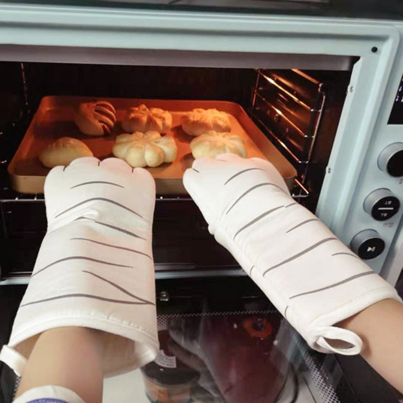 Cute Cartoon Cat Paws Oven Mitts - Chaiyat Boutique