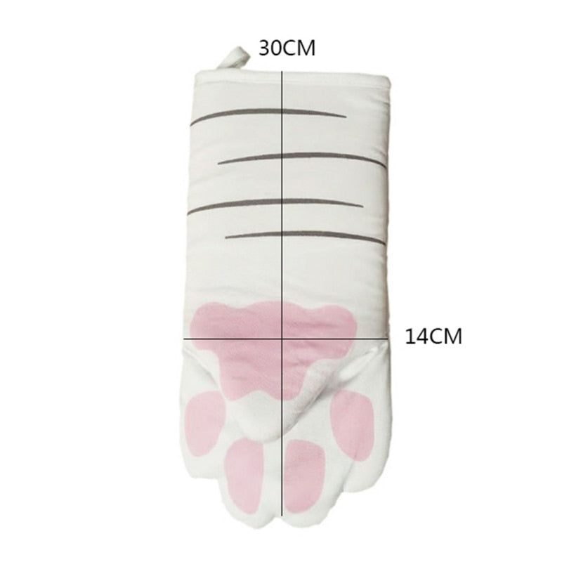 Cute Cartoon Cat Paws Oven Mitts - Chaiyat Boutique