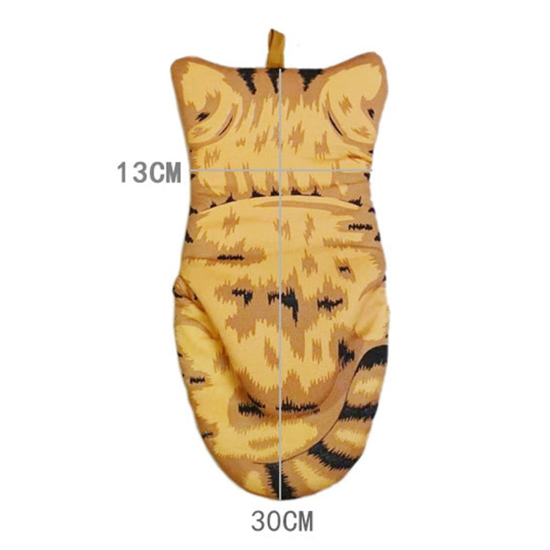 Cute Cartoon Cat Paws Oven Mitts - Chaiyat Boutique