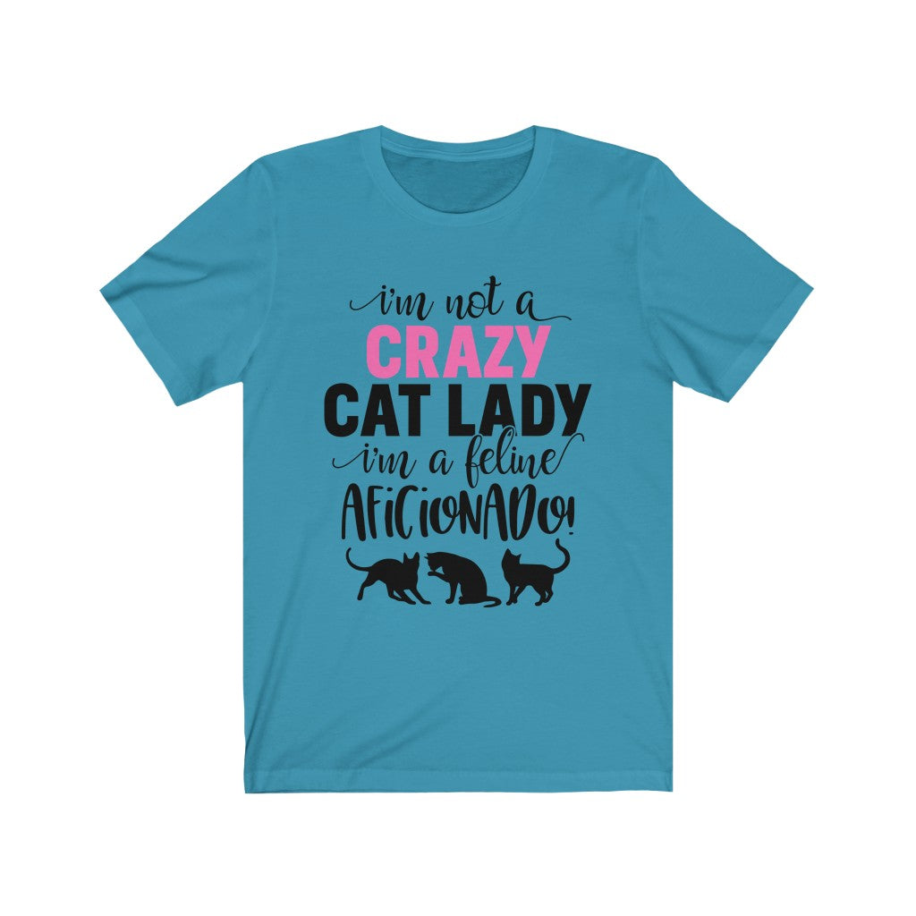 Crazy Cat Lady to Cat Aficionado T Shirt