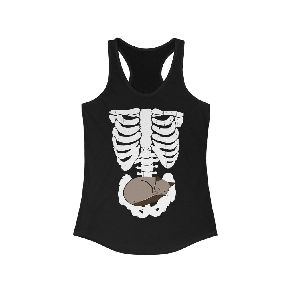 sleeping cat tank Halloween