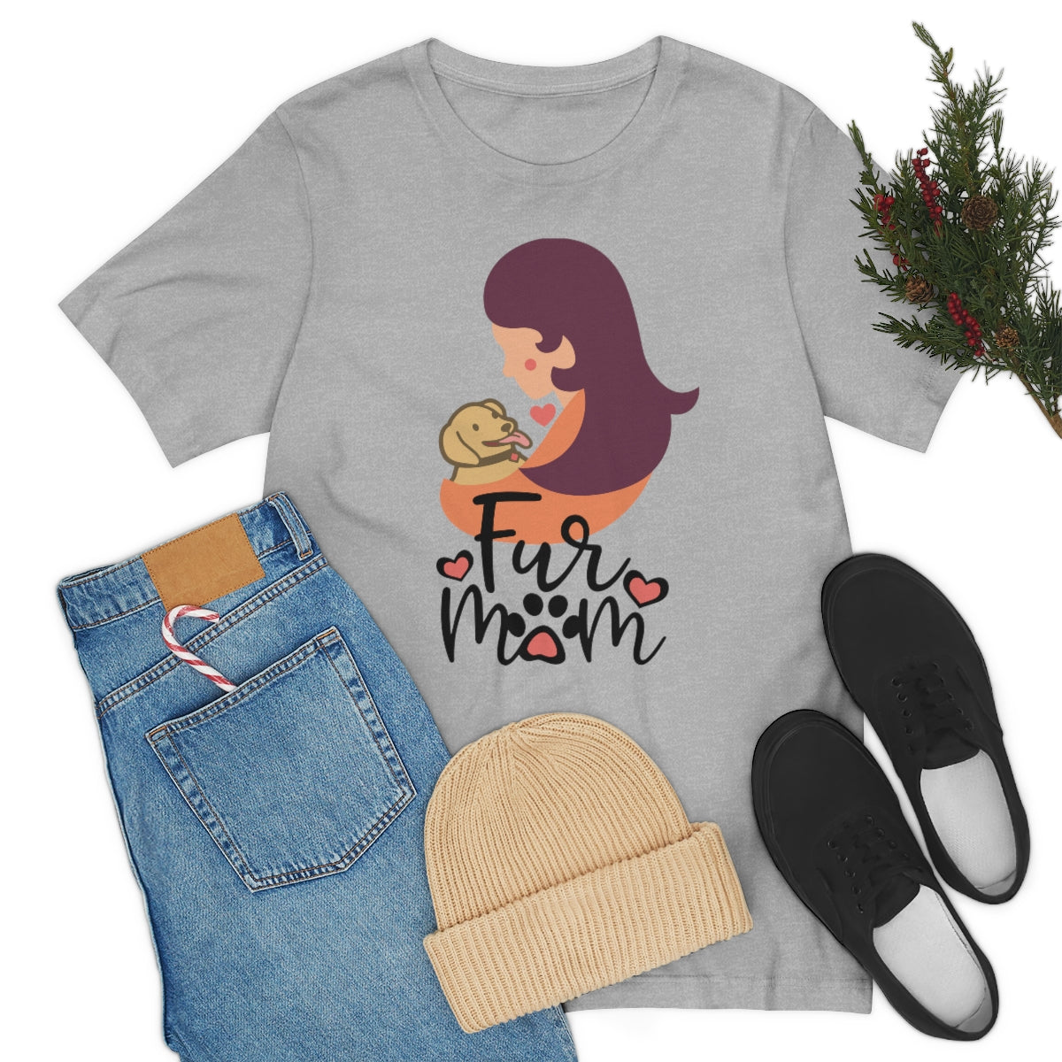 Fur Mom T-Shirt For Those That Love Their Furry Kid!