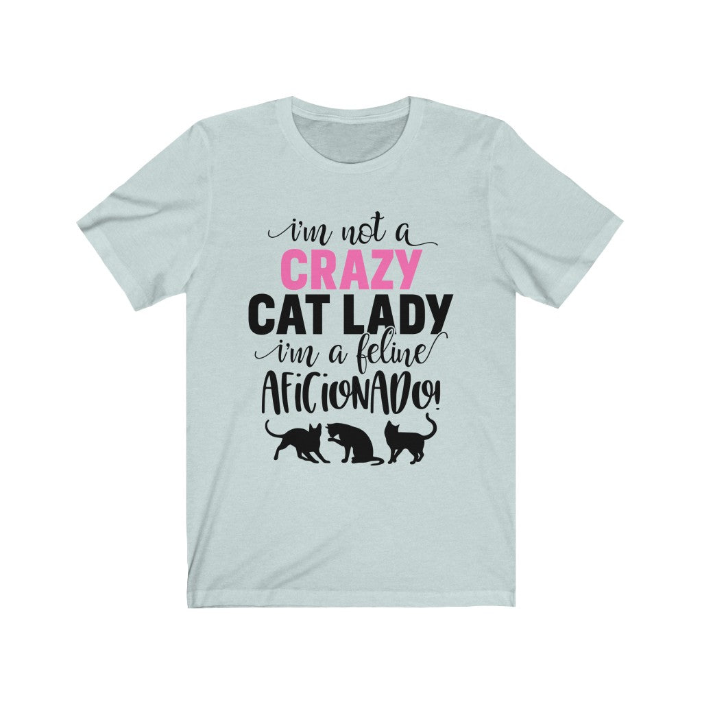Crazy Cat Lady to Cat Aficionado T Shirt
