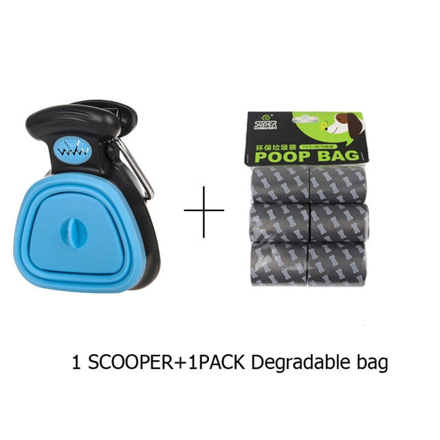 Dog Pet Foldable Pooper Scooper With Decomposable bags