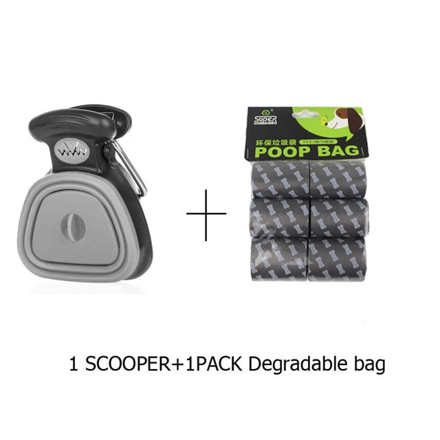 Dog Pet Foldable Pooper Scooper With Decomposable bags