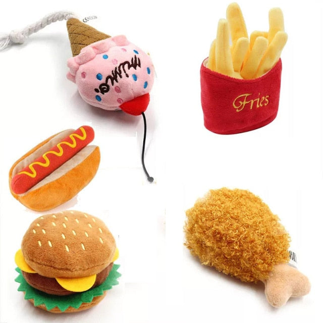 Fast Food Dog Toys - Chaiyat Boutique